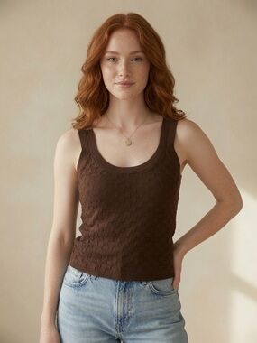 Abercrombie & Fitch Waffle Knit Cami Tank Size S NWT